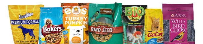 Pet food packaging